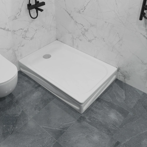 Поддон 1Marka Freya NEW прямоугольник 120*80 комплект с сифоном от магазина Vanna-Vanna.ru!