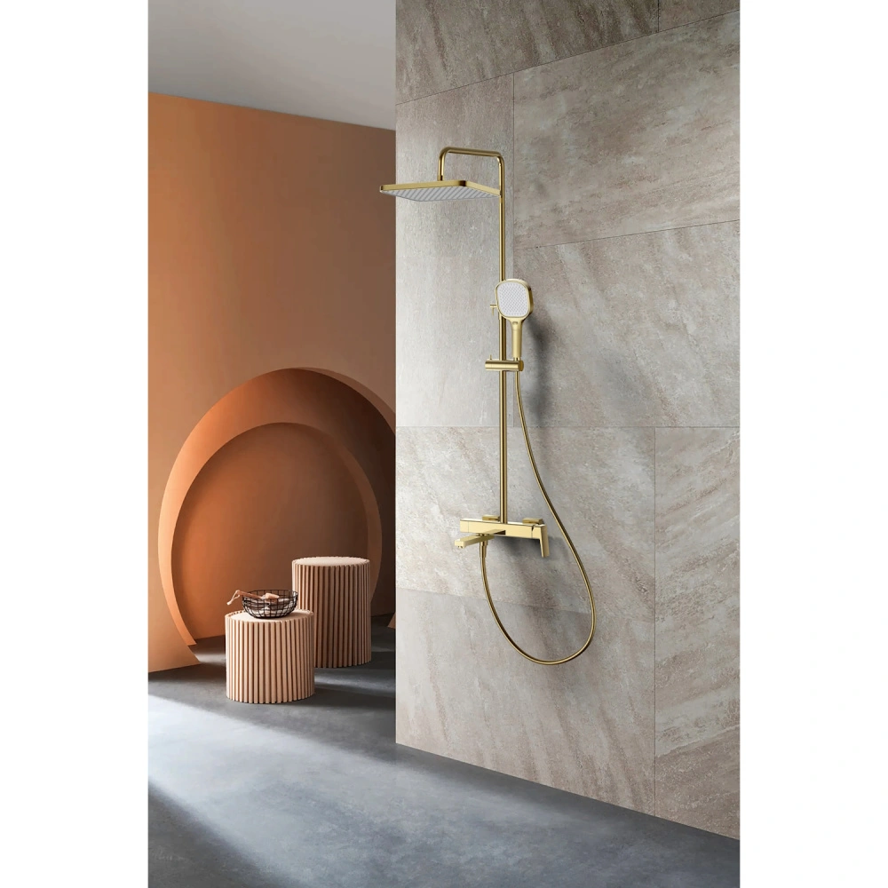 Душевая система Raglo R30.24.03, сатин золотой от магазина Vanna-Vanna.ru!