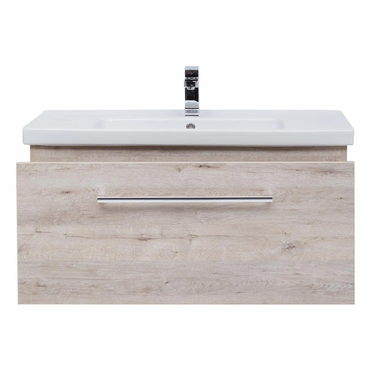 Тумба с раковиной подвесная Dreja Big Inn 80 см, дуб кантри