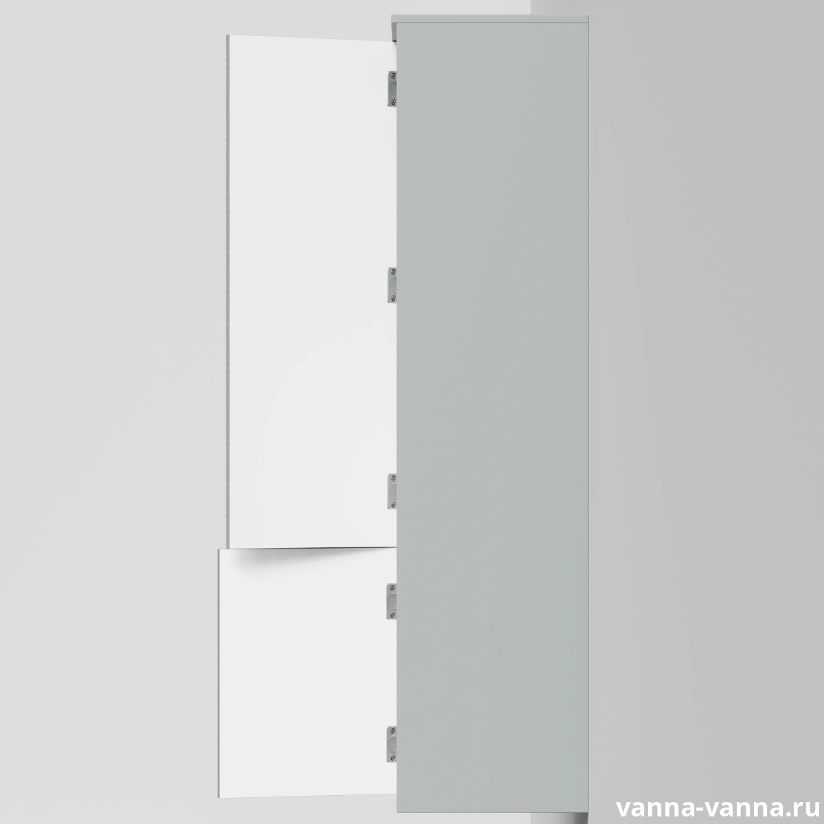 Пенал Vod-ok Elite Липс 40, подвесной, левый, Мышино-серый RAL 7005 от магазина Vanna-Vanna.ru!