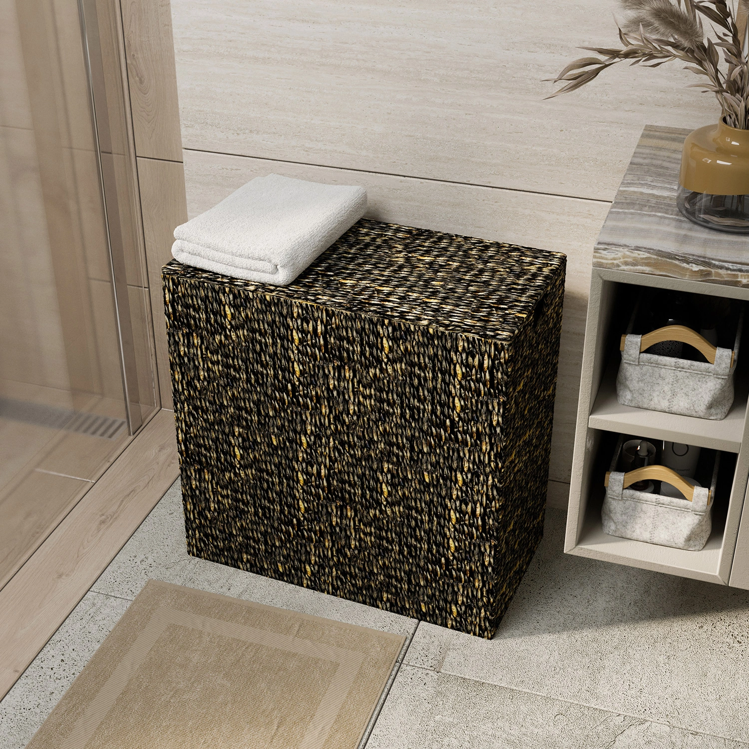 Корзина WasserKraft Fulda WB-520-L темно-коричневый от магазина Vanna-Vanna.ru!