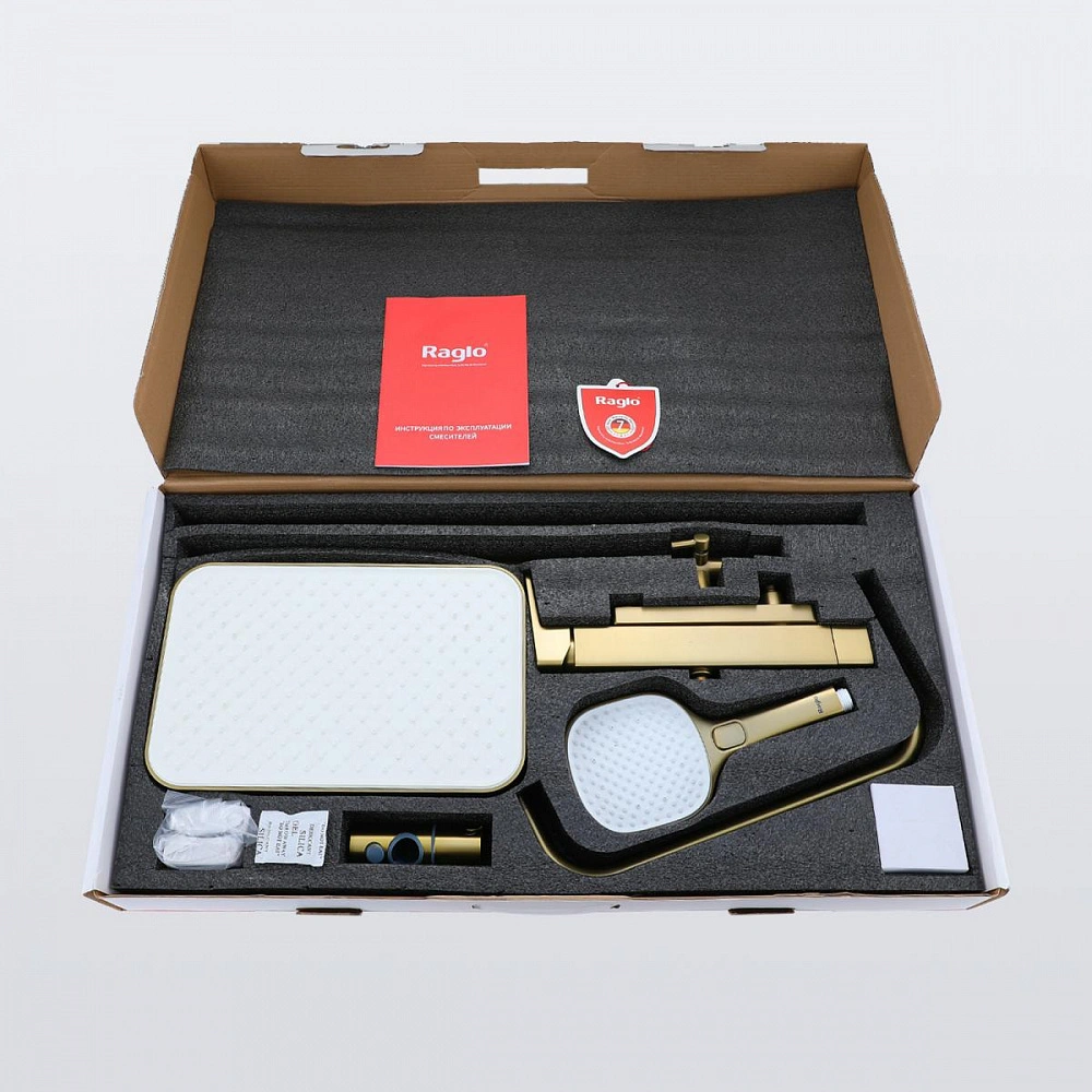 Душевая система Raglo R30.24.03, сатин золотой от магазина Vanna-Vanna.ru!