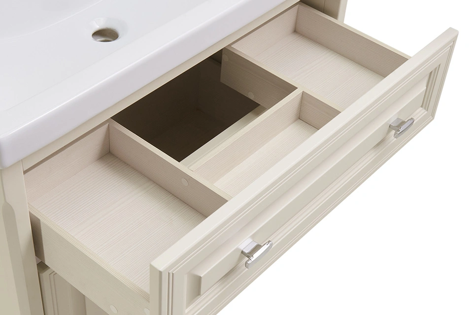 Мебель для ванной ASB Woodline Кастелло 80 комплект, подвесной, бежевый от магазина Vanna-Vanna.ru!