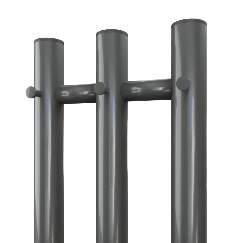 Полотенцесушитель электрический APEXTERMO Luna LN10112GF 1100x120 с крючками, графит металлик от магазина Vanna-Vanna.ru!