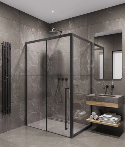 Душевой уголок Timo TDSS-150/03C-8R + TSS-1000/03C-8, 150x100 см, профиль черный, стекло прозрачное от магазина Vanna-Vanna.ru!