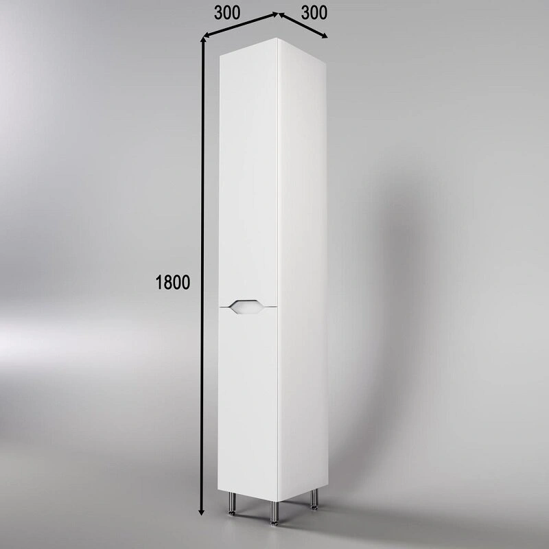 Пенал Style Line Марелла 30 L напольный, с корзиной, белый от магазина Vanna-Vanna.ru!