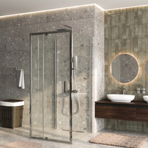 Душевой уголок WasserKraft Berkel 48P43 90х90 квадратный, без поддона, прозрачное стекло, серебристый от магазина Vanna-Vanna.ru!