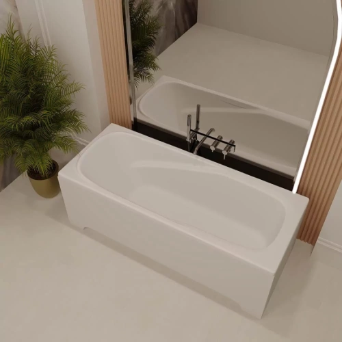 Ванна из искусственного камня Veconi Fresca matt FRS17070M 170x70 белый матовый