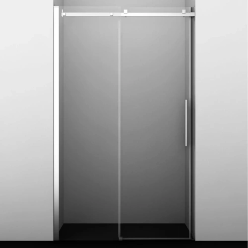 Душевая дверь WasserKraft Alme 15R30 130 в нишу, раздвижная, прозрачное стекло, хром от магазина Vanna-Vanna.ru!