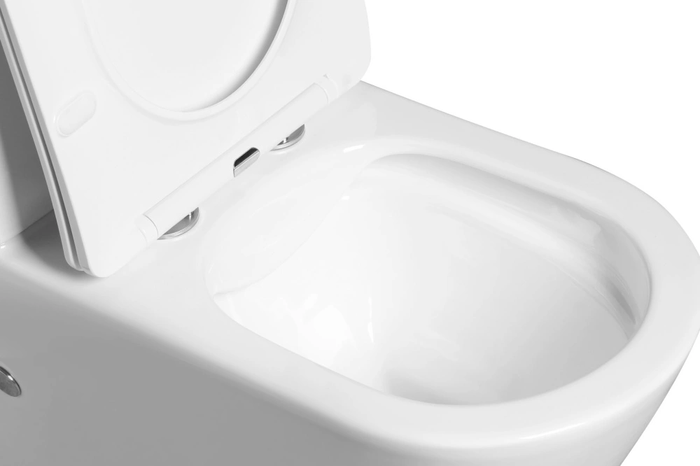 Унитаз SantiLine SL-5014 напольный, безободковый, белый от магазина Vanna-Vanna.ru!