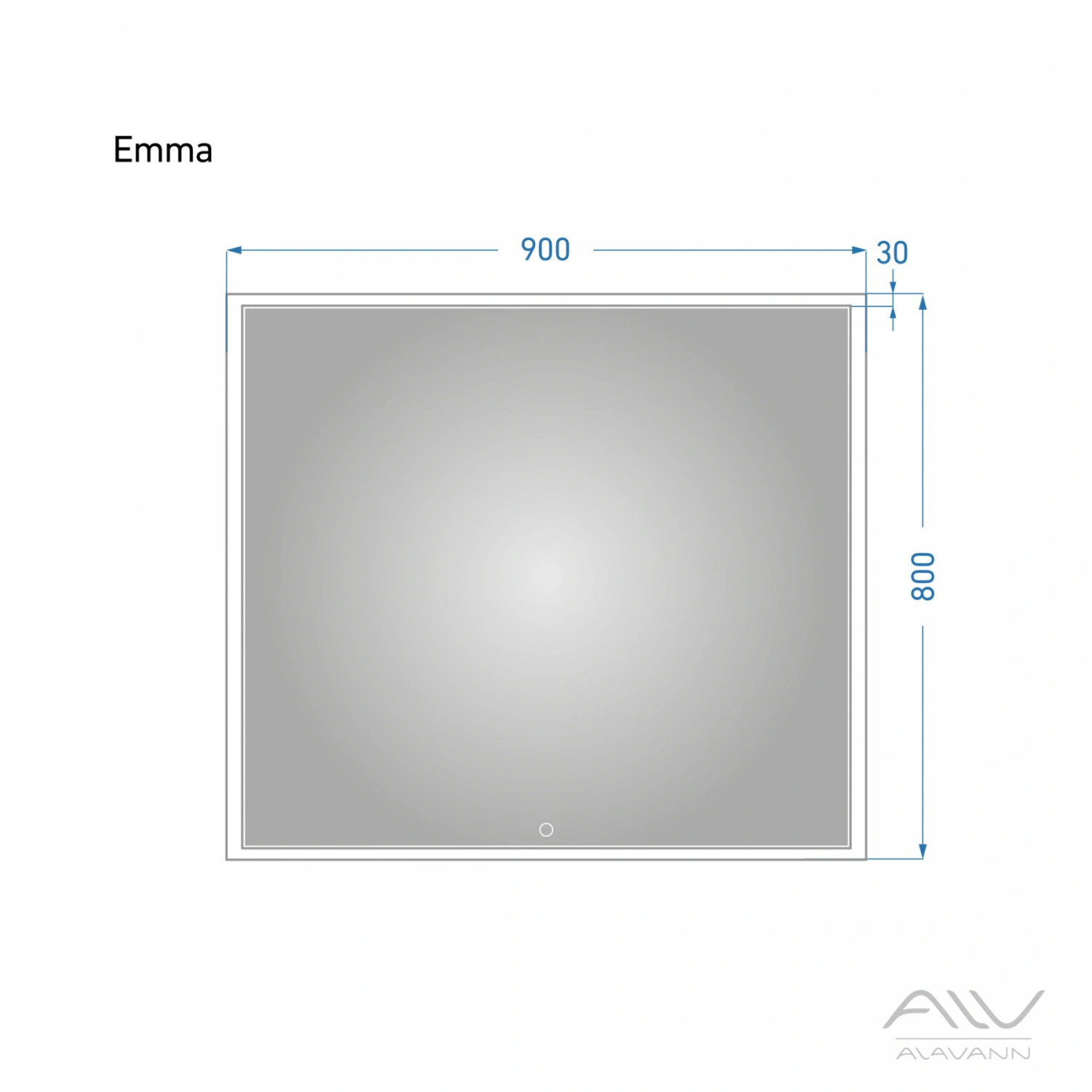 Зеркало Alavann Emma 90 свет, сенсор от магазина Vanna-Vanna.ru!