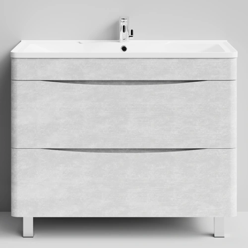 Тумба с раковиной Vod-ok Адель 100 напольная, Белый камень от магазина Vanna-Vanna.ru!