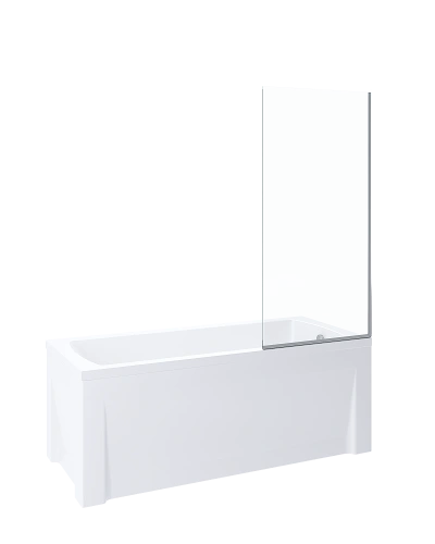 Стеклянная шторка Alex Baitler AB3100B1 700x145 см профиль хром от магазина Vanna-Vanna.ru!