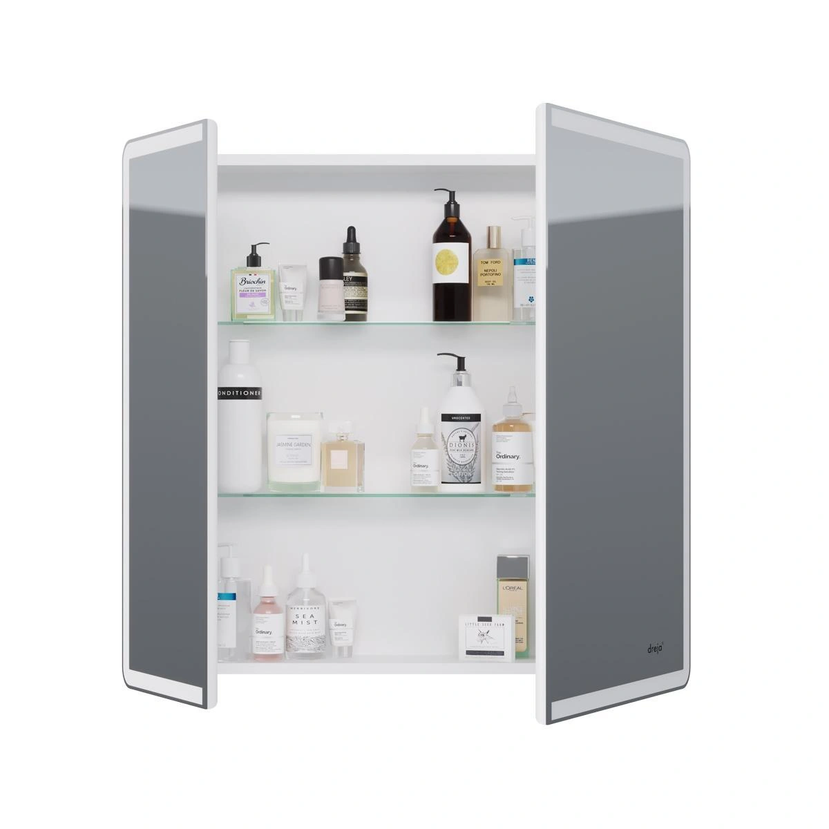 Зеркальный шкаф Dreja Point 80 см, белый от магазина Vanna-Vanna.ru!