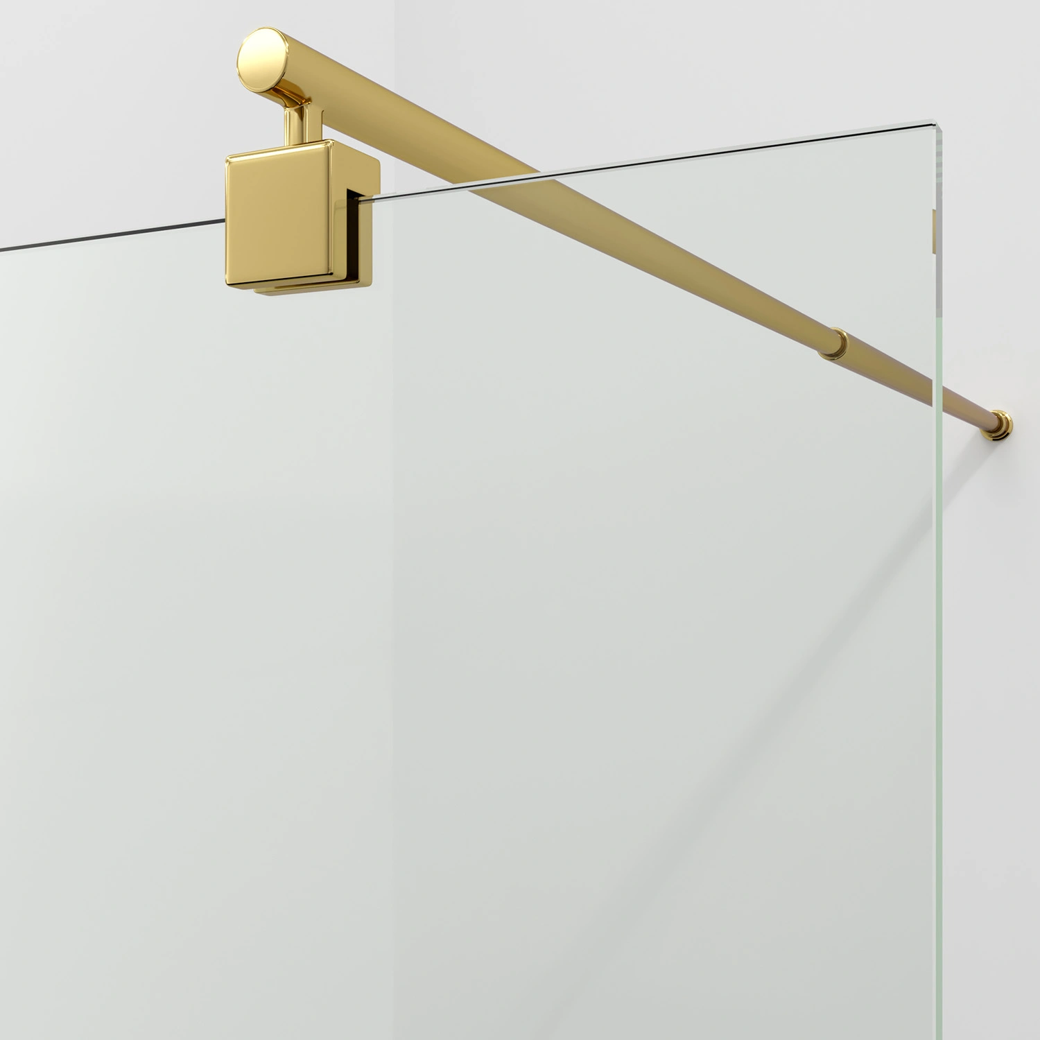 Душевая перегородка WasserKRAFT Rur 30W40PG, глянцевое золото