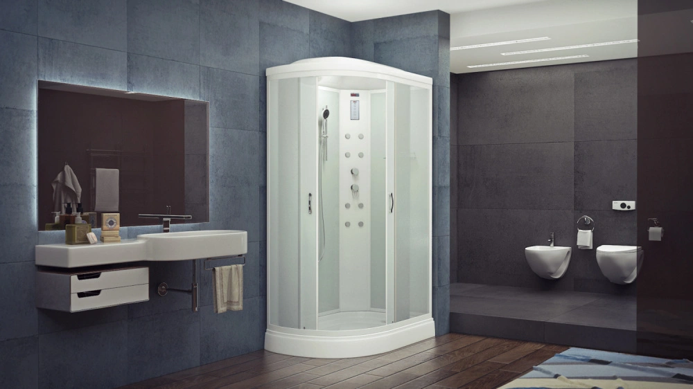 Душевая кабина Timo eco TE-0702 R 120*80*218, турецкая баня хамам, стульчик прозрачный от магазина Vanna-Vanna.ru!