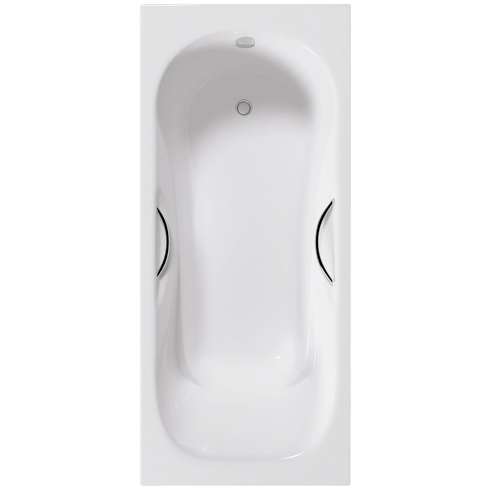 Ванна чугунная Delice Malibu 140х75 DLR230628R с отверстиями под ручки от магазина Vanna-Vanna.ru!