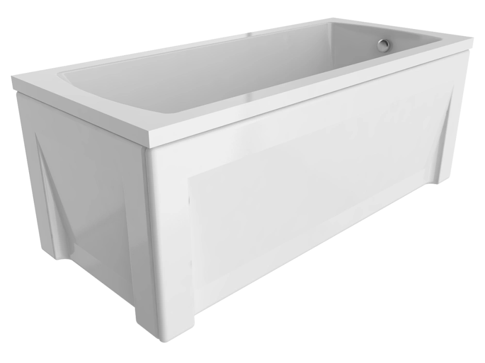 Комплект (4в1) Акриловая ванна TIMO RITTA1270 120*70*63+Каркас+Слив-перелив+Фронтальная панель