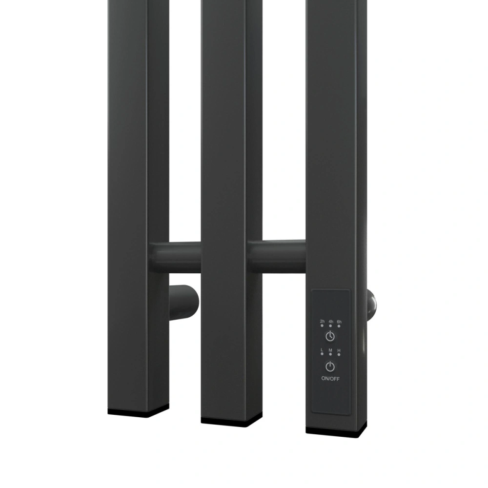 Полотенцесушитель электрический APEXTERMO Sirius SR10122GF 1200x120 с крючками, графит металлик от магазина Vanna-Vanna.ru!