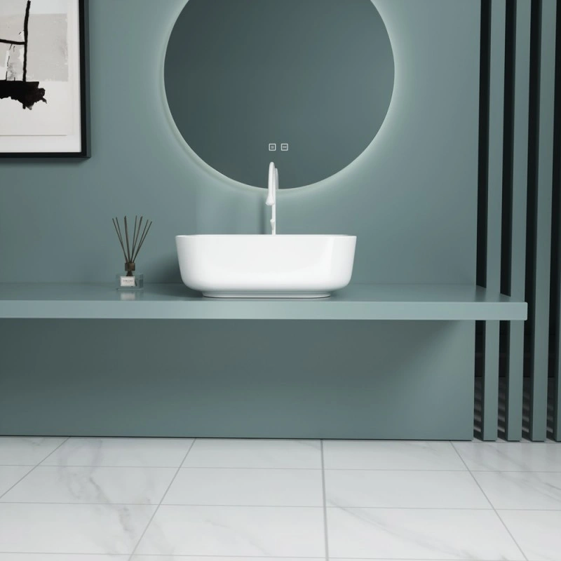 Раковина накладная Esbano ERCINA-N (white) 385x385x140 от магазина Vanna-Vanna.ru!
