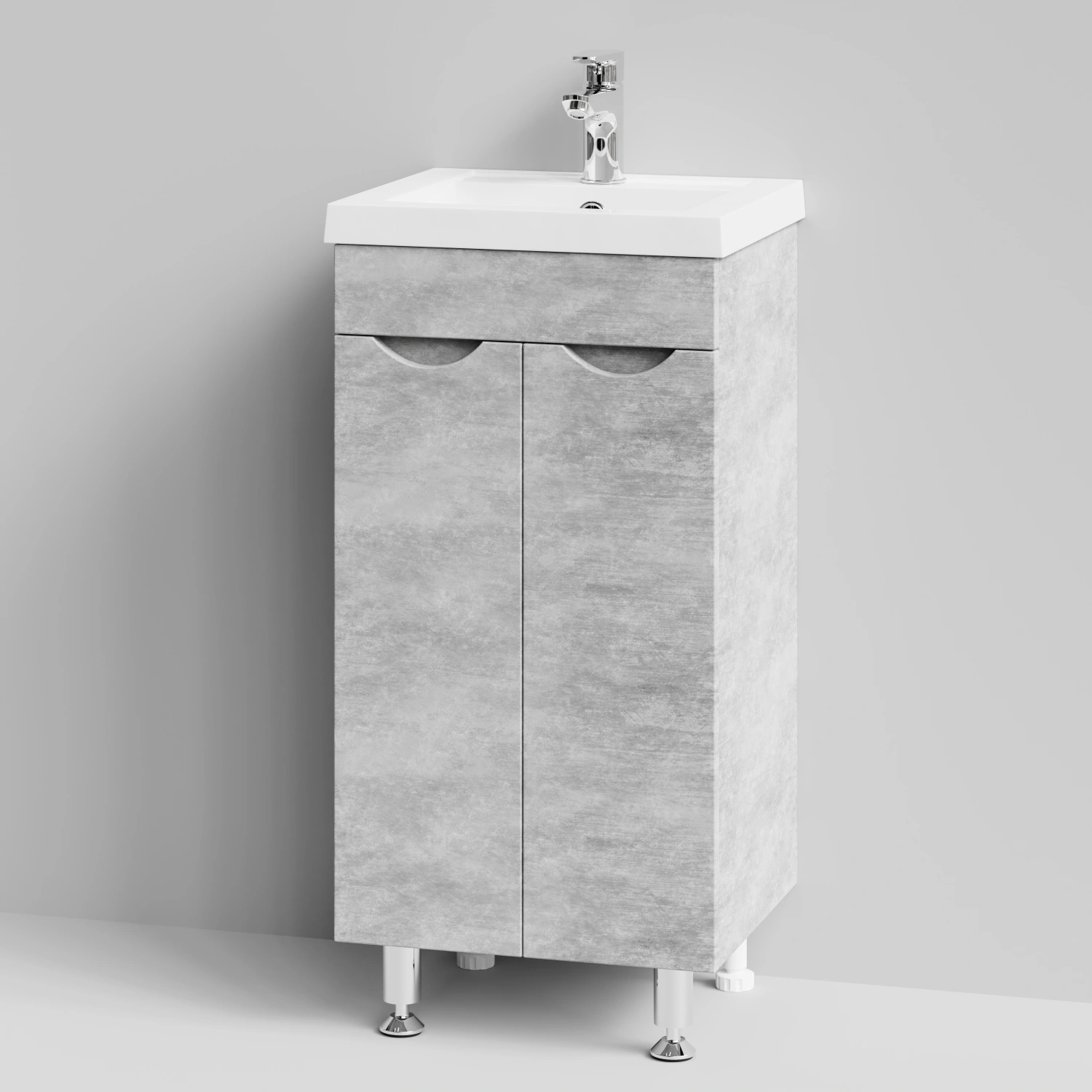 Тумба с раковиной Vod-ok Смайл 40 напольная, Горный камень от магазина Vanna-Vanna.ru!