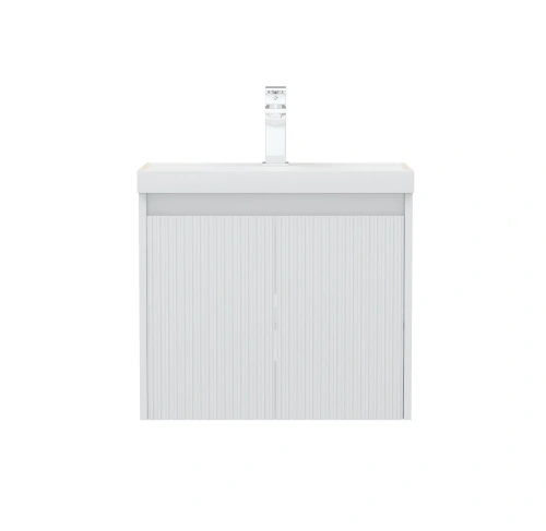 Тумба подвесная Corozo Блисс 60, белый, с раковиной Classica Slim 60 от магазина Vanna-Vanna.ru!