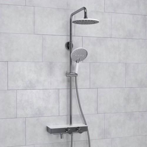 Душевая стойка WasserKraft A113.067.059.CH Thermo хром