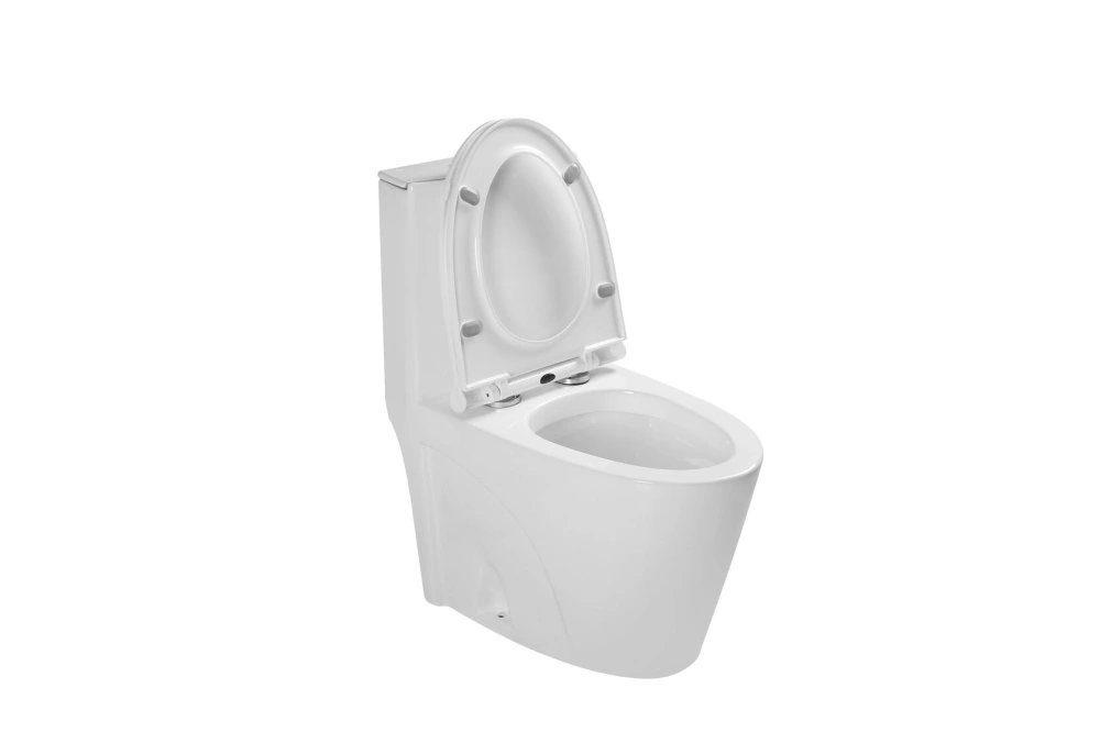 Унитаз SantiLine SL-5012 напольный, безободковый, моноблок, белый от магазина Vanna-Vanna.ru!
