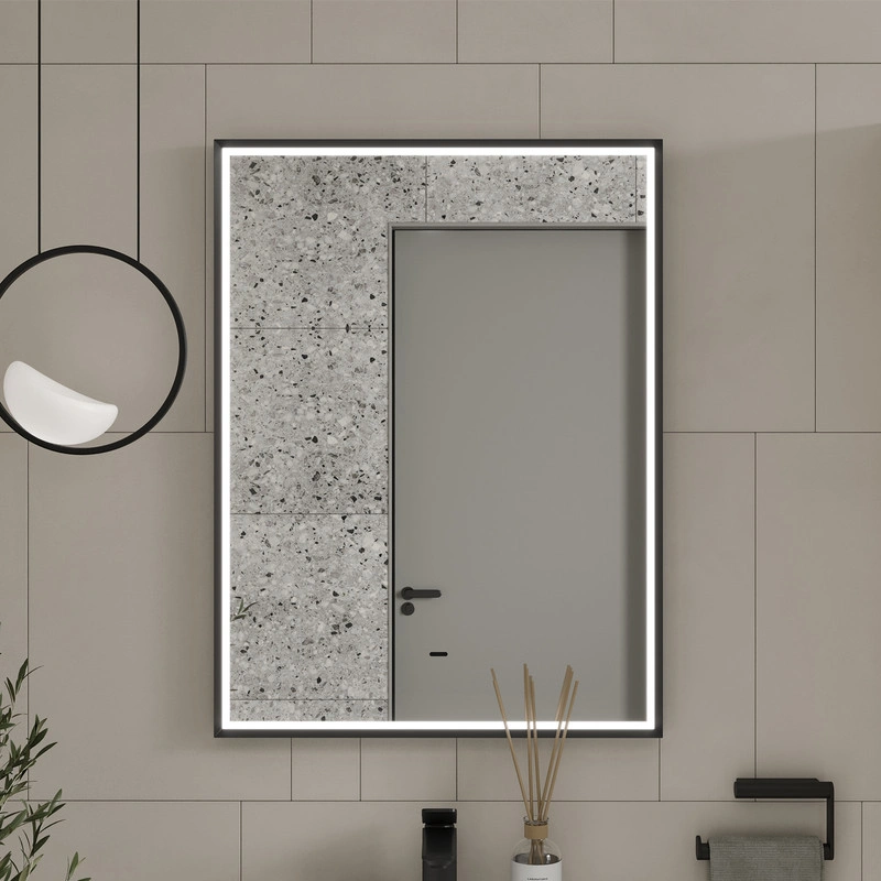 Зеркало EQUIL Lago LED 60 черный от магазина Vanna-Vanna.ru!