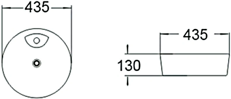 Раковина SantiLine SL-1066 накладная, белая