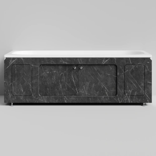 Экран под ванну Vod-ok Лидер 170 раздвижной Мрамор Графит софт тач от магазина Vanna-Vanna.ru!