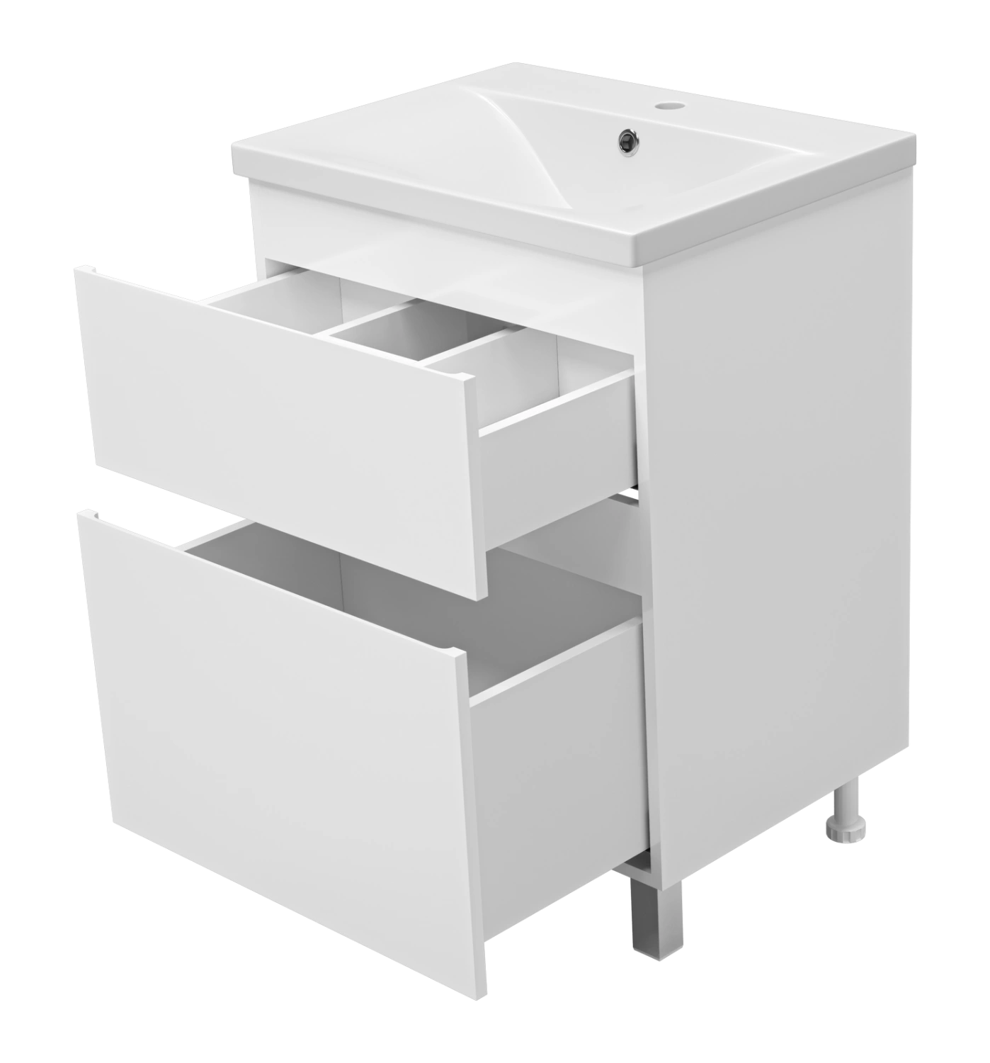 Тумба с раковиной Misty Лаки 60 белый от магазина Vanna-Vanna.ru!