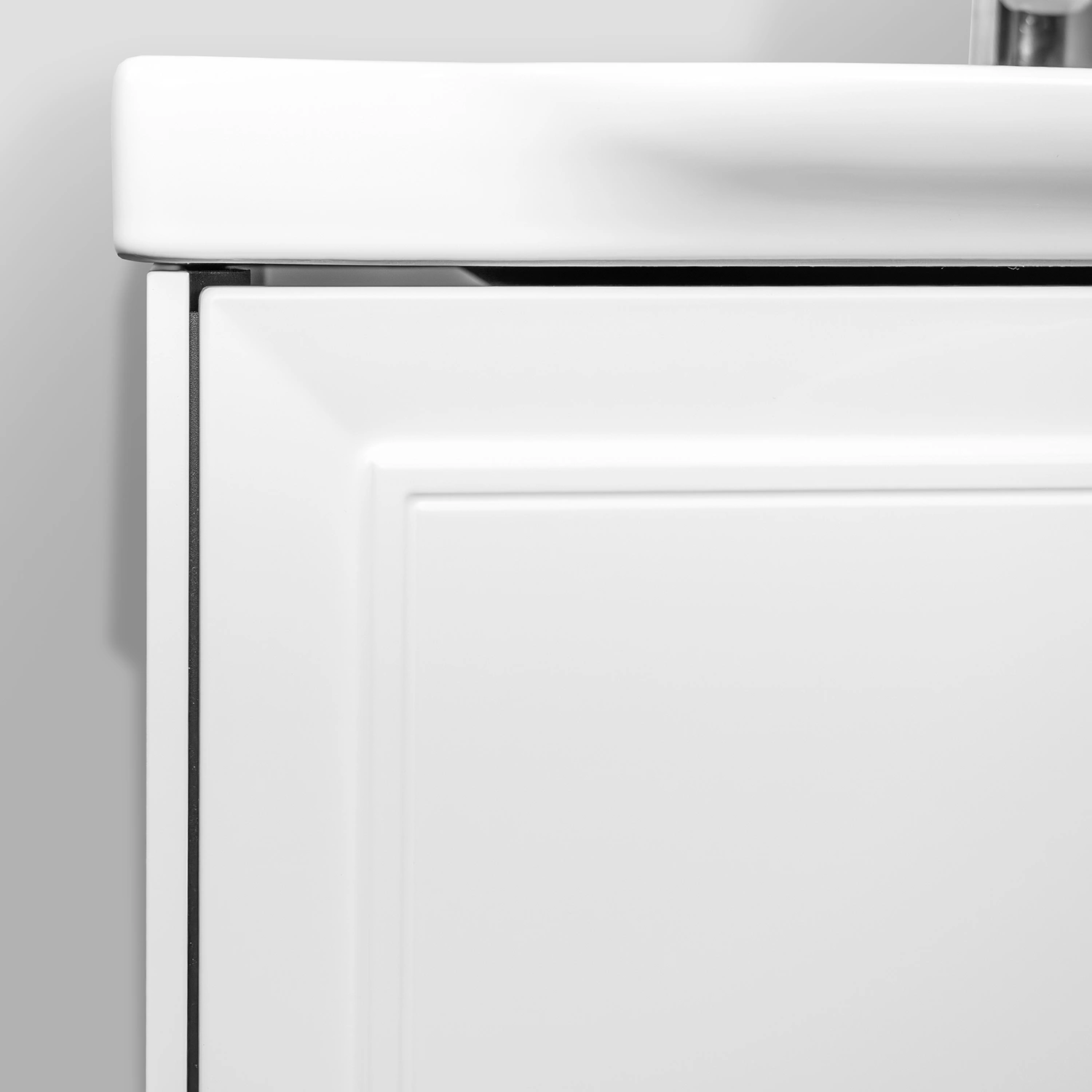 Тумба подвесная Comforty Фаэнца-80П2 белая матовая с раковиной CF188057-80 от магазина Vanna-Vanna.ru!