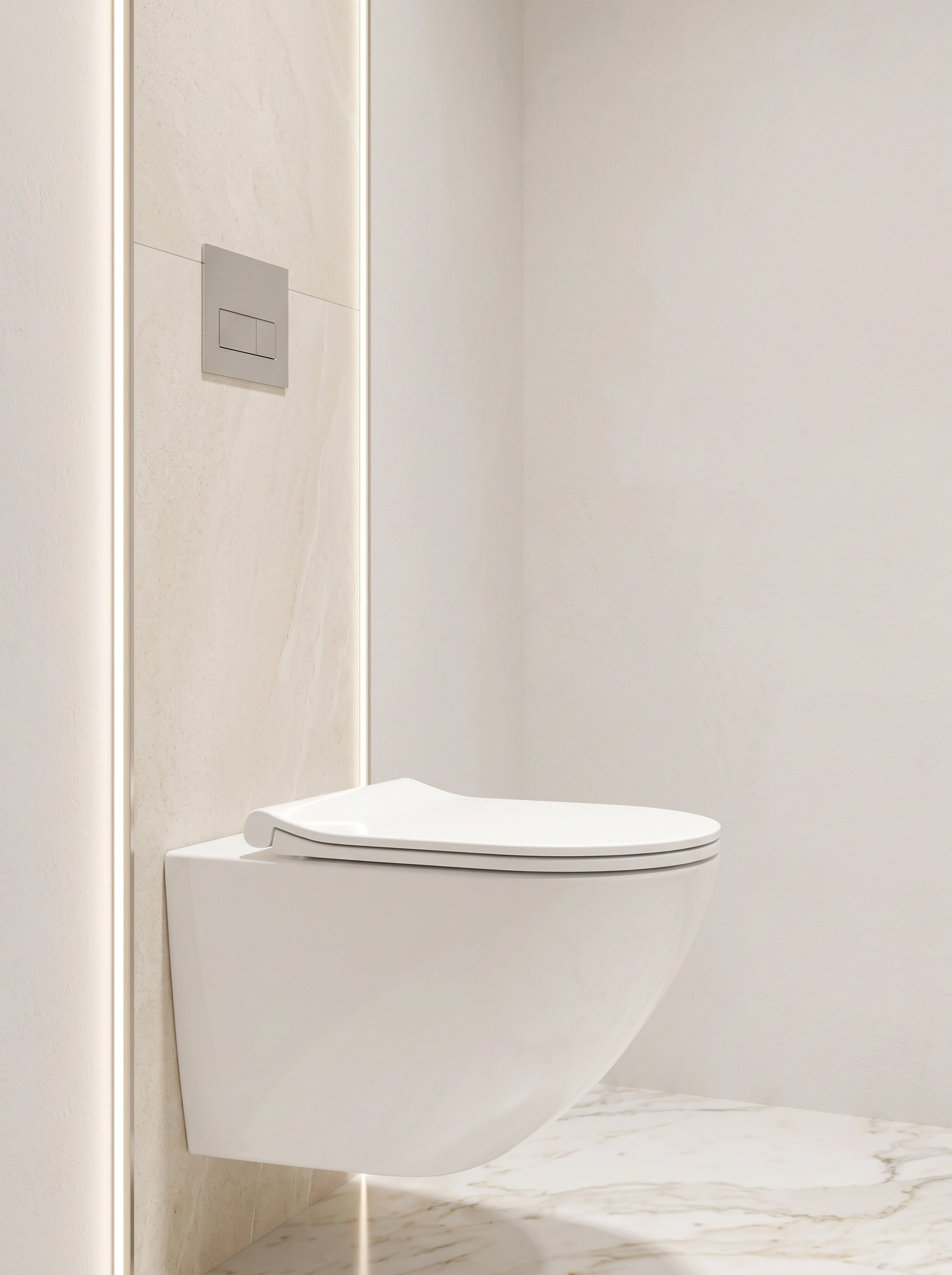 Унитаз Ceruttispa N/N11388 безободковый, подвесной, (490х335х340), белый от магазина Vanna-Vanna.ru!