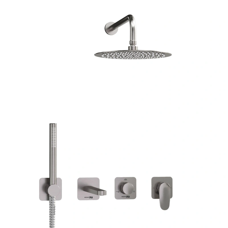 Душевой комплект WasserKRAFT Spree A1451.273.274.097.121.275.100.276 никель от магазина Vanna-Vanna.ru!