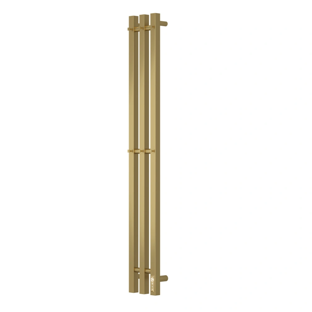 Полотенцесушитель электрический APEXTERMO Sirius SR10112GL 1100x120 с крючками, золотой матовый от магазина Vanna-Vanna.ru!