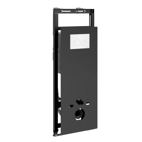 Инсталляция WasserKraft Salm 27TLT.010.ME.BL.WH02 для подвесного унитаза, с кнопкой от магазина Vanna-Vanna.ru!