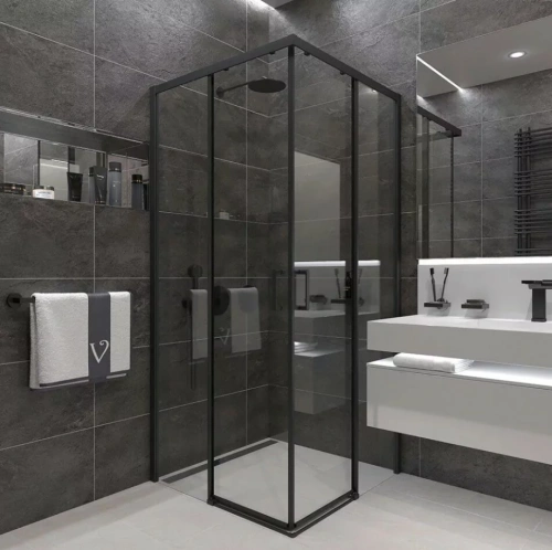 Душевой уголок Veconi RV47B-100-01-C4 100x100 квадратный, без поддона, прозрачное стекло, черный матовый от магазина Vanna-Vanna.ru!