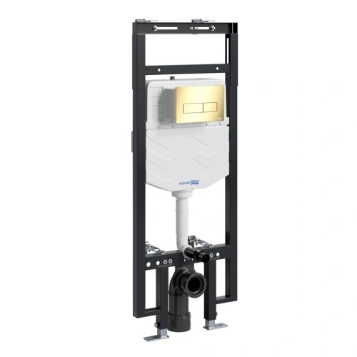 Инсталляция WasserKraft Dinkel 58TLT.010.ME.PG03 для подвесного унитаза, с кнопкой от магазина Vanna-Vanna.ru!