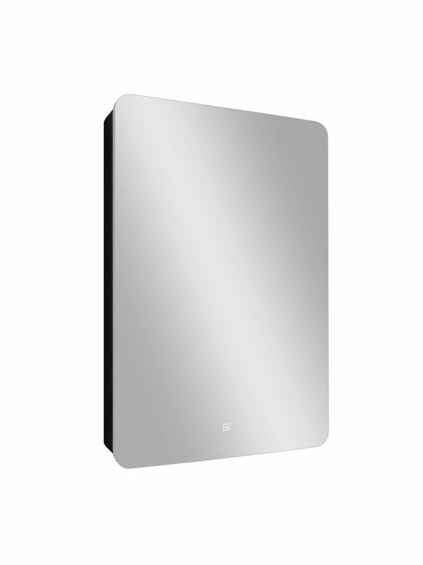 Зеркальный шкаф EQUIL Eltoro black LED 560х850 правый от магазина Vanna-Vanna.ru!