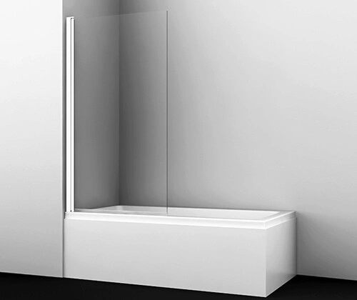 Стеклянная шторка WasserKraft Berkel 48P01-80 White профиль белый от магазина Vanna-Vanna.ru!
