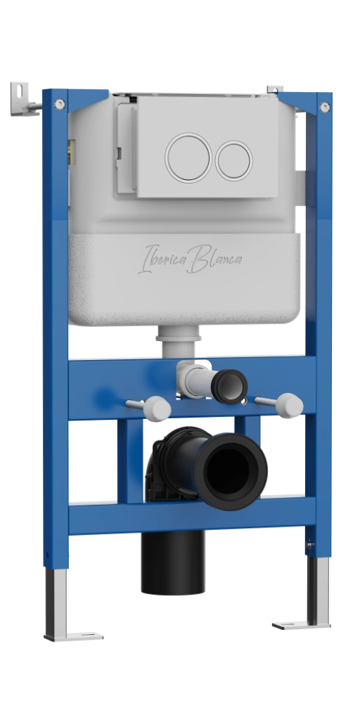 Инсталляция для подвесного унитаза IBERICA BLANCA SILENCIO PNEUMATICO CORTO с пневматическим управлением (IB.800APC) от магазина Vanna-Vanna.ru!