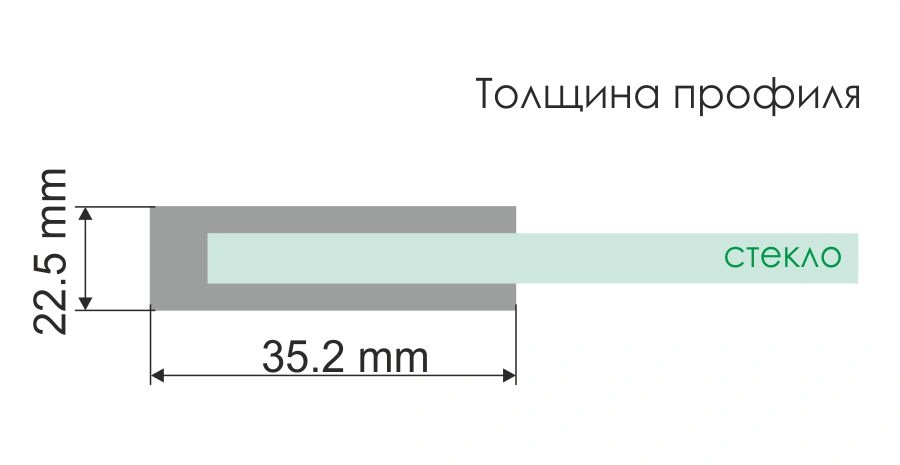 Стеклянная шторка WasserKraft Schunter 82S02-100WS профиль золото матовое от магазина Vanna-Vanna.ru!