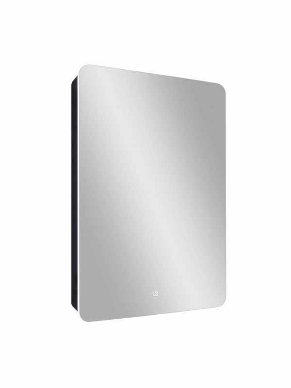 Зеркальный шкаф EQUIL Eltoro black LED 560х850 правый от магазина Vanna-Vanna.ru!