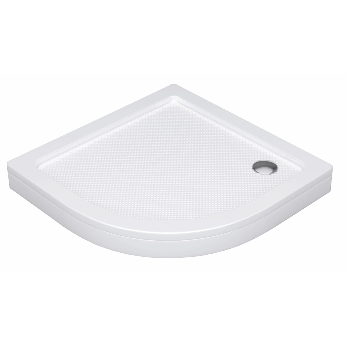 Поддон для душа WasserKraft Isen 26T00 80х80 полукруглый, акриловый, белый от магазина Vanna-Vanna.ru!