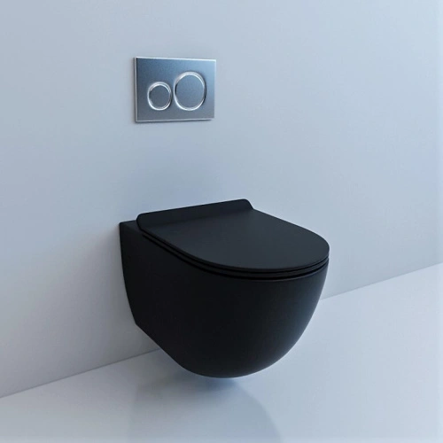 Унитаз подвесной Esbano FORTEX (Matt Black) 555х370х370 от магазина Vanna-Vanna.ru!