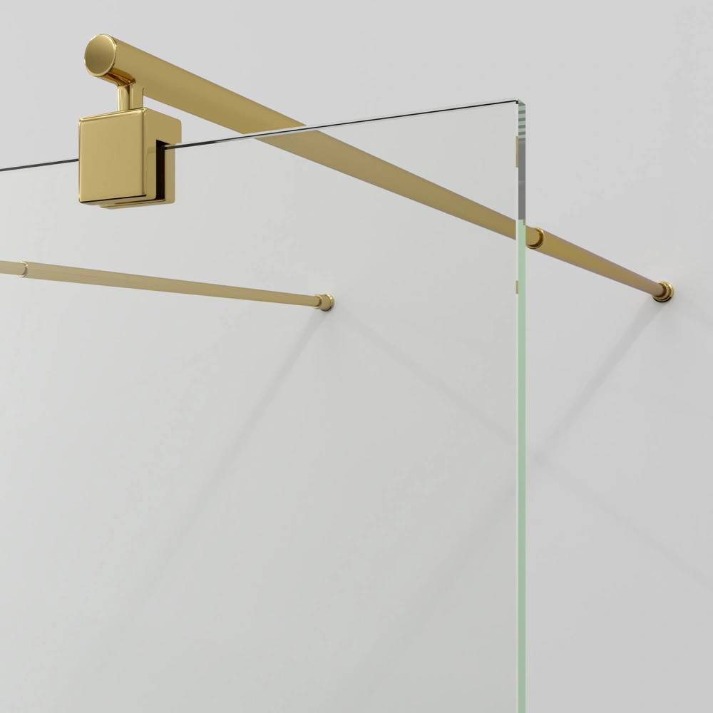 Душевая перегородка WasserKRAFT Vechte 60W39PG глянцевое золото от магазина Vanna-Vanna.ru!