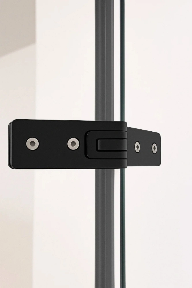 Душевой угол Timo TTSSP-100/03C-8, распаш 1000*1000*2000, профиль черный, стекло прозрачное 8 мм от магазина Vanna-Vanna.ru!