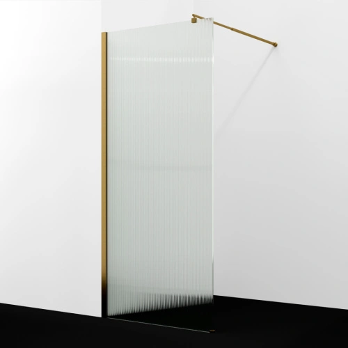 Душевая перегородка Wasserkraft Rur 30W40BG-FL прозрачное стекло, профиль золото матовое от магазина Vanna-Vanna.ru!