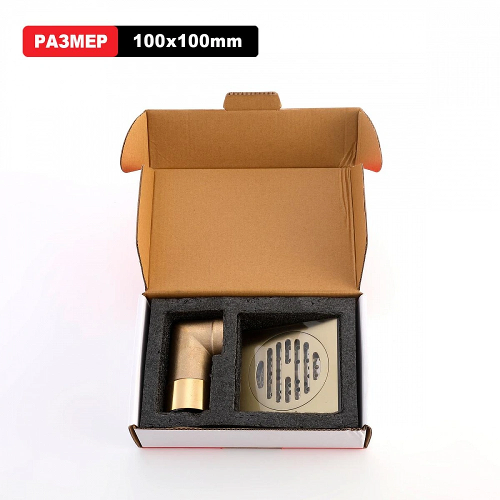 Душевой трап Raglo R605.10.03, сатин золотой от магазина Vanna-Vanna.ru!